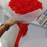 دسته گل روبانی|گل مصنوعی|خرم‌آباد, |دیوار