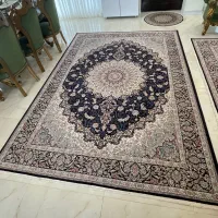 فرش زمرد مشهد ۹ متری ۲ عدد+چند فرش پادری