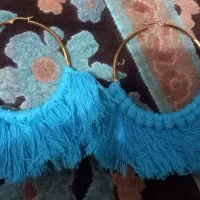 گوشواره مکرومه ای