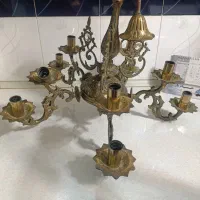 لوستر پنج شاخه برنجی