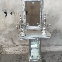 یک عدد آینه شمعدان برنز