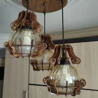 لوستر اشپزخانه. لوستر اویز سه شاخه