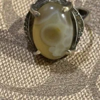 انگشتر نقره سنگ سلیمانی