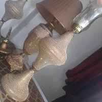 سرویس دستسازچهارتیکه آباژور شمعدان وشکلات خوری|چراغ خواب و آباژور|محمودآباد, |دیوار