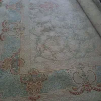 فرش ۱۲۰۰ شانه  طرح ابریشم سفید