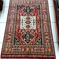 سه متری قشقایی شیراز رنگ قرمز لاکی کف ابریشم|فرش|تهران, حر|دیوار