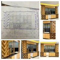 بازسازی ساختمان دکور مغازه کابینت کناف تخت Tv wall|خدمات پیشه و مهارت|تهران, الهیه|دیوار