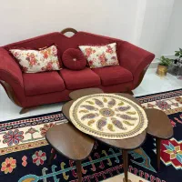 مبلمان 7نفره،جلو مبلی و 3میز عسلی|مبلمان خانگی و میز عسلی|چابهار, |دیوار