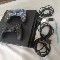 PS4 اسلیم +یک دسته اضافه+فلش+بازی|کنسول، بازی ویدئویی و آنلاین|شهرکرد, |دیوار