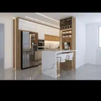 کابینت کلوزت پردیس|کتابخانه، شلف، قفسه‌های دیواری|جاجرود, |دیوار