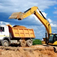 بیل مکانیکی برای حمل معدن مخلوط رودخانه ای