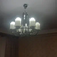 لوستر ۷ شاخه استیل|لوستر و چراغ آویز|سهند, |دیوار