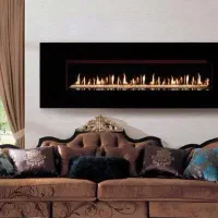 تولید شومینه گازی دیواری طرح LCD عرض ۱۴۰