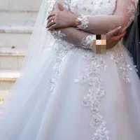 لباس عروس اروپایی سایز ۴۴تا ۴۸