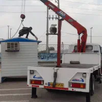 جرثقیل ۳ و۵ تن آماده همکاری شبانه روزی