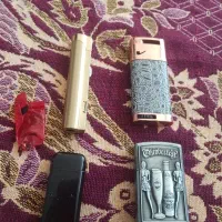 ۴عدد فندک فلزی طرح دار مناسب کلکسیون یا هدیه