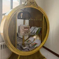 بوفه چوب ورق طلا