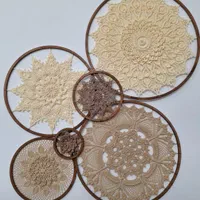 دیوارکوب دستبافت مکرومه