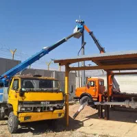 جرثقیل کفی تک وبالابر سبددار اجاره ای خاور نیسان|خدمات حمل و نقل|یاسوج, |دیوار