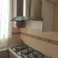 کابینت ام دی اف  و هود استیل و سینگ دو لگن