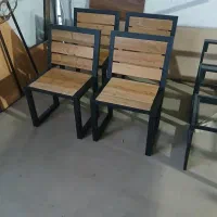نیمکت چوب ترمو.   چوب روس. فلز چوب|صندلی و نیمکت|کرج, فاز ۳ گوهردشت|دیوار