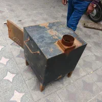 بخاری هیزمی ورق سنگین با وزن ۳۲ کیلو|کوهنوردی و کمپینگ|بهشهر, |دیوار