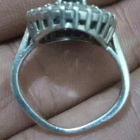 دو عدد انگشتر نقره با نگین زمرد اصل کم نظیر|جواهرات|محمدیه-قزوین, |دیوار