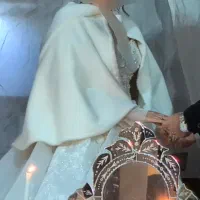 شنل خز عروس سفید