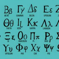 تابلو حروف یونانی