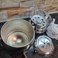 سماور مخزنی شش لیتری نو آکبند ضخیم.