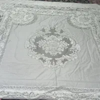 روتختی دونفره کاملا نو مخمل طوسی سفید