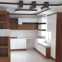 ساخت و نصب کابینت وکمددیواری سازنده انواع سازه mdf|خدمات پیشه و مهارت|کرج, باغ سیب|دیوار