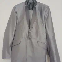 کت و شلوار نقره ای مردانه