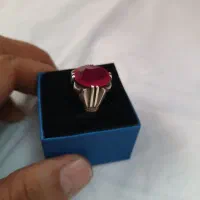 اصل انگشتر یاقوت قرمز  رکاب کاره دست