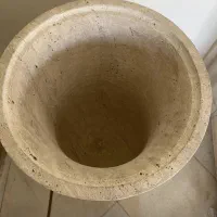 خمره گلدان سنگی یک تیکه با درب|گل و گیاه طبیعی|تهران, امانیه|دیوار