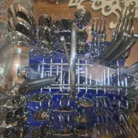 قاشق و چنگال ۶ نفره|ظروف سرو و پذیرایی|شاهینشهر, مسکن مهر|دیوار