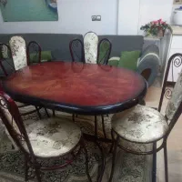 میز و صندلی فلزی ۴ نفره