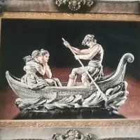 تابلو فرش ماشینی طرح دستباف