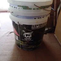 سطل درب دار دسته فلزی