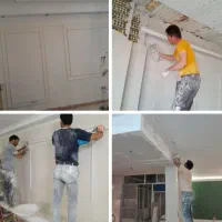 گچکاری،کاشی‌کاری، نمای سنگ،سیمانکاری،خرده کاری