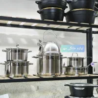 سرویس قابلمه 10 پارچه کرکماز استیل ترک کف چدن