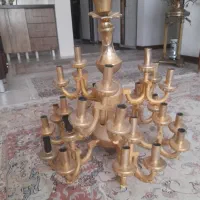 خریدار و فروشنده لوستر برنجی سالم و قدیمی|لوستر و چراغ آویز|تهران, زعفرانیه|دیوار