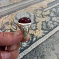 انگشتر نقره عقیق سرخ یمن استاد ری احمد یک
