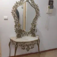 آیینه و شمعدان برنز اصل