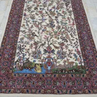 جفت قالیچه 3 متری دستباف طرح منظره