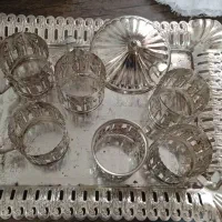 فروش سینی با شش استکان انگاره