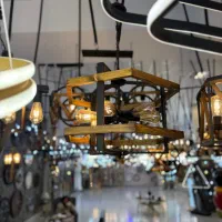 لوستر چوبی|لوستر و چراغ آویز|تهران, صد دستگاه|دیوار