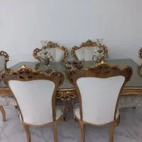 ست کامل مبل و میز ناهارخوری سلطنتی منبتکاری شده|مبلمان خانگی و میز عسلی|اراک, |دیوار