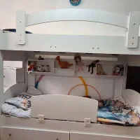 تخت دو طبقه چوبی. ام دی اف