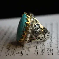 انگشتر فیروزه نیشابوری طبیعی رکاب نقره دستساز فاخر|جواهرات|تهران, شهرک چیتگر|دیوار